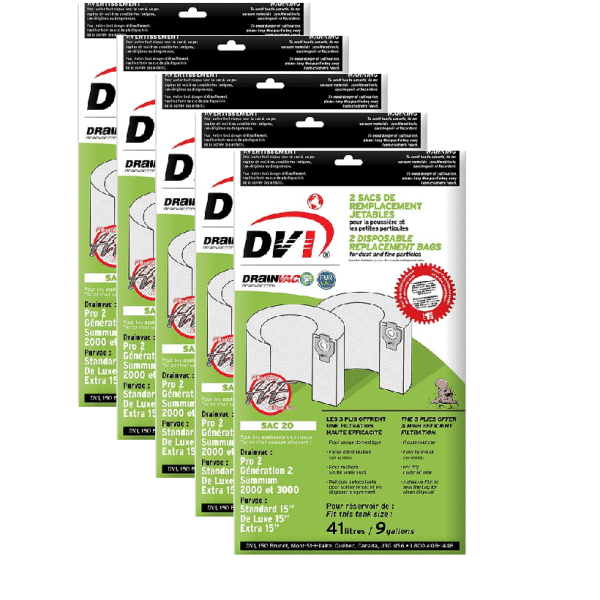 drainvac vacuum bags