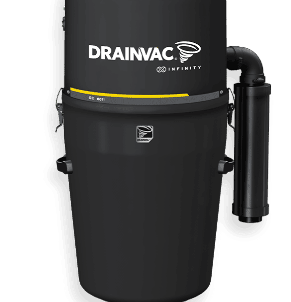 Drainvac central vacuum