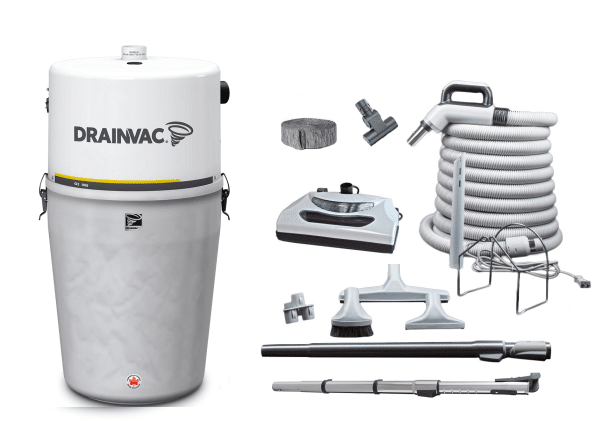 Drainvac central vacuum